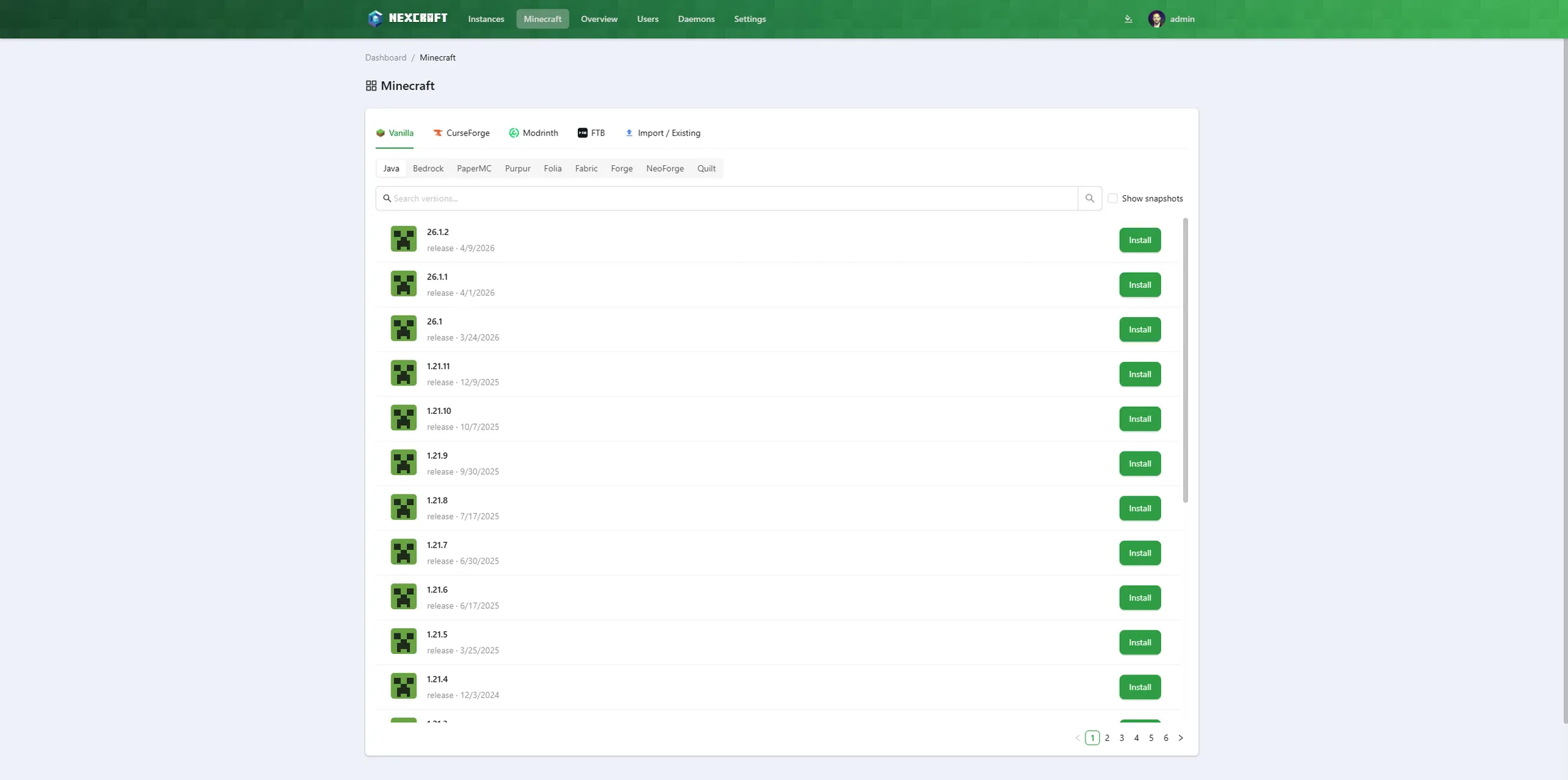 Custom server builder